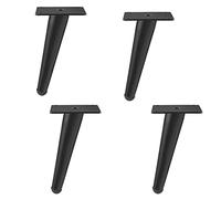Wdbild Lot de 4 pieds de rechange en fer pour canapé, lit, table basse
