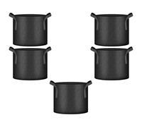 Wdbild Lot de 5 jardinières surélevées en tissu pour plantes d'extérieur rectangulaires, sac de culture pour fleurs, légumes, tissu non tissé