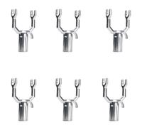 Wdbild Lot de 6 branches de jardin en alliage d'aluminium texturé pour une installation facile