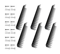 Wdbild Lot de 6 pics de sécurité en métal pour clôture, anti-escalade, pour une utilisation en extérieur avec installation facile pour chats et oiseaux