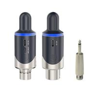 Wdbild Microphone UHF pour PC Gaming Stream Podcast Ordinateur Microphone à condensateur avec adaptateur de téléphone Sortie casque Convertisseur de micro rechargeable