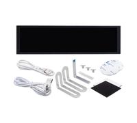 Wdbild Moniteur secondaire en aluminium de 23,2 cm - Mince USB - Affichage des données d'ordinateur - Écran tactile tactile - Écran secondaire USB pour PC