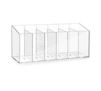 Wdbild Organisateurs d'armoire en acrylique transparent avec 6 compartiments amovibles pour le stockage des boissons, solution efficace sur le plan de travail, distributeur de paquets de boissons en