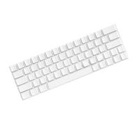 Wdbild Original Hauteur 64 touches PBT vierges Minimalistes Blanc Matériaux PBT pour les amateurs de claviers mécaniques PBT Keycaps