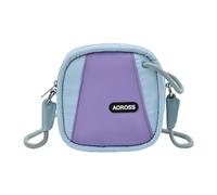 Wdbild Petit sac à bandoulière élégant en nylon pour les essentiels du quotidien avec sangle réglable, bleu