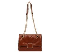 Wdbild Petit sac à bandoulière en forme de carré, élégant et exquis, sac à main léger pour femmes et filles, marron