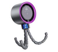 Wdbild Petit ventilateur portable avec clip flexible en forme de pieuvre - Texture à 100 vitesses réglables - Pour poussettes de camping - Ventilateur oscillant rechargeable