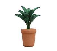 Wdbild Plante verte miniature pratique en pots de 1 à 12 échelles pour maisons de poupées, accessoire de maison, usage quotidien, petite décoration verte