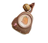 Wdbild Porte-clés Capybaras de dessin animé pour cartable, pendentif bibelot, animal de nuit, porte-clés, accessoire pour sac à dos, cadeau pour ami, accessoire de veilleuse Capybaras, F, taille