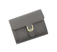 Wdbild Portefeuille, portefeuilles compacts pour femmes à trois volets, pochette mode en cuir PU, porte-monnaie pour dames, porte-cartes de crédit, sac à main de voyage, gris, Taille unique