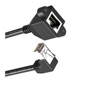 Wdbild Rallonge de câble blindé Cat6 RJ45 flexible coudé pour réseaux Cat5e Cat5 Câble d'extension réseau rapide