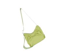 Wdbild Sac à bandoulière en nylon pour femme avec nœuds, décoration tendance sous les bras avec sangle réglable, grande capacité pour l'extérieur plissé bandoulière, Vert, One Size