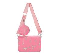 Wdbild Sac à bandoulière polyvalent de grande capacité avec petit sac à main brodé pour adolescente, a