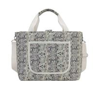Wdbild Sac à langer résistant aux éclaboussures avec motif floral, sac à main grande capacité pour maman, voyage, sac à bandoulière, pour fête prénatale