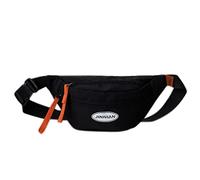 Wdbild Sac à main élégant en nylon pour téléphone portable - Couleur unie - Sac à bandoulière réglable - Pour homme et femme, Noir