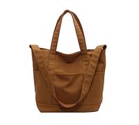 Wdbild Sac à main pour femme - Sac à bandoulière de grande capacité - Sac à main pour fille et femme - Sac fourre-tout polyvalent en toile, kaki