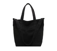 Wdbild Sac à main pour femme - Sac à bandoulière de grande capacité - Sac à main pour fille et femme - Sac fourre-tout polyvalent en toile, Noir