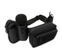 Wdbild Sac banane multicouche de camping - Grande capacité - Sac banane multifonction pour pêche, Noir