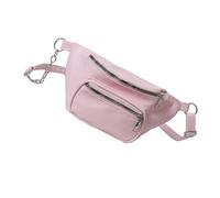 Wdbild Sac banane, sac à bandoulière tendance pour femme, sac de taille, sac à main de grande capacité avec sangle réglable pour les essentiels quotidiens, rose, Taille unique