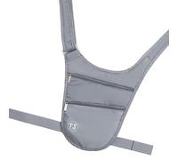 Wdbild Sac banane, sac banane antivol pour le sport, petit sac à bandoulière avec sangle réglable, sac de ceinture invisible pour les voyages, gris, Taille unique