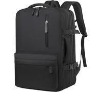 Wdbild Sac de voyage, sac à dos de voyage pour ordinateur portable pour femme et homme, sac de travail décontracté, grande capacité, sac à dos étanche pour randonnée, affaires, sac à dos, Noir