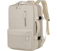 Wdbild Sac de voyage, sac à dos de voyage pour ordinateur portable pour femme et homme, sac de travail décontracté, grande capacité, sac à dos étanche pour randonnée, affaires, sac à dos, blanc