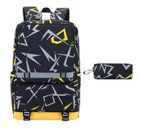 Wdbild Sac d'école, sac à dos d'école avec trousse à crayons, sac pour ordinateur portable, sac à dos de grande capacité, sac à dos pour adolescent, sac à livres décontracté pour diverses occasions