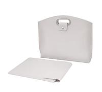 Wdbild Sac pour ordinateur portable pour femme de 13,3/14 pouces, sacoche d'ordinateur de bureau d'affaires, mallette de grande capacité, solution de rangement professionnelle pour gadgets, Gris de