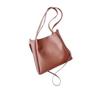 Wdbild Sacs à main rétro pour femmes et filles en cuir PU Sac à bandoulière Sac à main Sac fourre-tout, marron