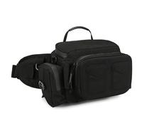 Wdbild Sacs de rangement robustes en tissu Oxford pour matériel de pêche, multi-poches, sacs de rangement faciles à transporter, Noir