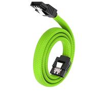 Wdbild SATAIII Câble de série 50 cm en nylon tressé anti-enchevêtrement avec mécanisme de verrouillage pour PC Builds Sataiii connecteurs câble