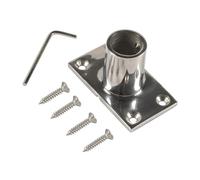 Wdbild Support de bride rectangulaire robuste en acier inoxydable pour fixation de la rampe de yacht