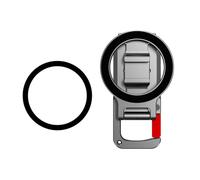 Wdbild Support de téléphone à libération rapide avec mousqueton pliable - Rotation à 360° - Supports en aluminium solide pour appareils de téléphones et appareils compatibles avec vélo