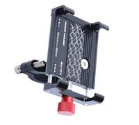 Wdbild Support de téléphone en aluminium pour moto, scooter, vélo, support de téléphone portable, résistant aux chocs, installation facile, angle réglable