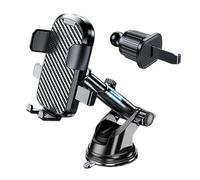 Wdbild Support de téléphone pour grille d'aération de voiture avec crochet en métal mains libres pour téléphone portable de 11,9 à 17,8 cm