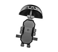 Wdbild Support de téléphone pour guidon de moto avec pare-soleil, sûr et stable, utilisation à une main pour smartphones de 4,7 à 7,4 pouces, mécanisme de verrouillage sécurisé