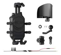 Wdbild Support de téléphone pour moto avec charge 15 W et amortisseur de vibrations anti-vol et anti-secousses réglable