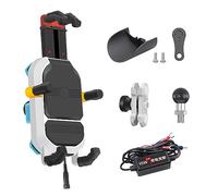 Wdbild Support de téléphone pour moto - Support de téléphone portable pour guidon de moto avec motos 15 W