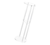Wdbild Table ronde en acrylique robuste à 3 niveaux - Design moderne et élégant - Pratique et multifonctionnel - Solution de rangement pour accessoires de maison