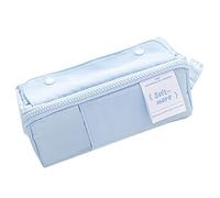 Wdbild Trousse à crayons multifonction de grande capacité en toile, trousse de rangement de maquillage pour fille et femme, grande capacité, Baysalt