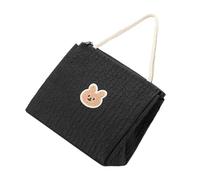 Wdbild Upgrades Sac à main pour bébé Motif ours Sac contemporain avec accessoires pour poussettes Option pour parents actifs Sangle réglable, Noir