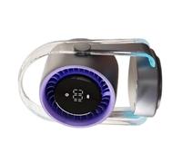 Wdbild Ventilateur de sol portable à 100 vitesses réglables, oscillation automatique, grand angle, fonction de refroidissement, écran LED intégré, refroidisseurs alimentés par piles rechargeables