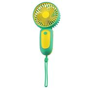Wdbild Ventilateur portable portable rechargeable par USB, long et petit avec corde, petit bureau alimenté par USB et batterie pour chambre à coucher, silencieux et rechargeable