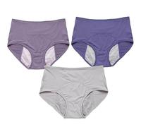 WDCAYQHZ Culotte Anti Fuite urinaire Femme Lavable,3Pcs Culotte Fuite urinaire Femme,Incontinence urinaire Femme,Respirant Lavable Étanche,Culotte Fuite urinaire Femme Lavable(Multi-color 2,5XL)