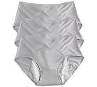 WDCAYQHZ Culotte Anti Fuite urinaire Femme Lavable,3Pcs Culotte Fuite urinaire Femme,Incontinence urinaire Femme,Respirant Lavable Étanche,Culotte Fuite urinaire Femme Lavable(Gray,6XL)