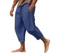 WDCHAOYUE Pantalon Cuir Homme Bermuda Long Homme Bermuda Jean Slim Homme Pantalon Extensible Homme Bermuda Homme Grande Taille Pantalon De Cuisine Cargo Homme Short Homme Cargo Short Bleu L