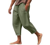 WDCHAOYUE Pantalon Cuisine Homme Pantalon Homme Cargo Short Cargo Homme Bermuda Cargo Homme Bermuda De Travail Homme Baggy Pantalon Vert Homme Pantalon Travail Homme Pantacourt Homme Vert 4XL