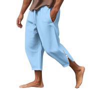 WDCHAOYUE Pantalon Survetement Homme Short Homme Jean Bermuda Cargo Homme Pantalon Travail Homme Pantalon Large Homme Pantalon Homme Cargo Baggy Homme Short De Travail Bermuda Homme Turquoise XL