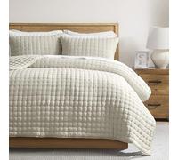 WDCOZY Parure de lit 2 pièces avec housse de couette et taie d'oreiller, couvre-lit léger, couverture matelassée fine, toutes saisons, été et printemps, Beige, 172,7 x 228,6 cm