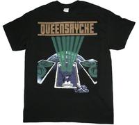 WDCzzFD 2688 Queensryche The Warning Heavy Power Metal Geoff Tate New Black T-T-Shirts à Manches Courtes(Small)